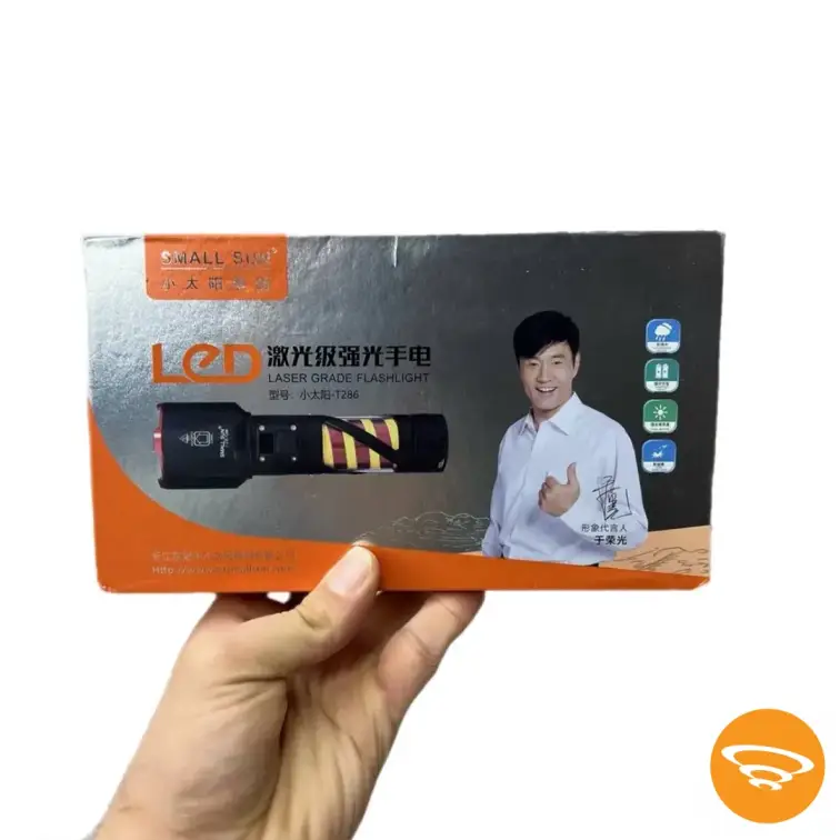 چراغ قوه شارژی Small Sun مدل ZY-T286 با روشنایی 4000 لومن و قابلیت پاوربانک