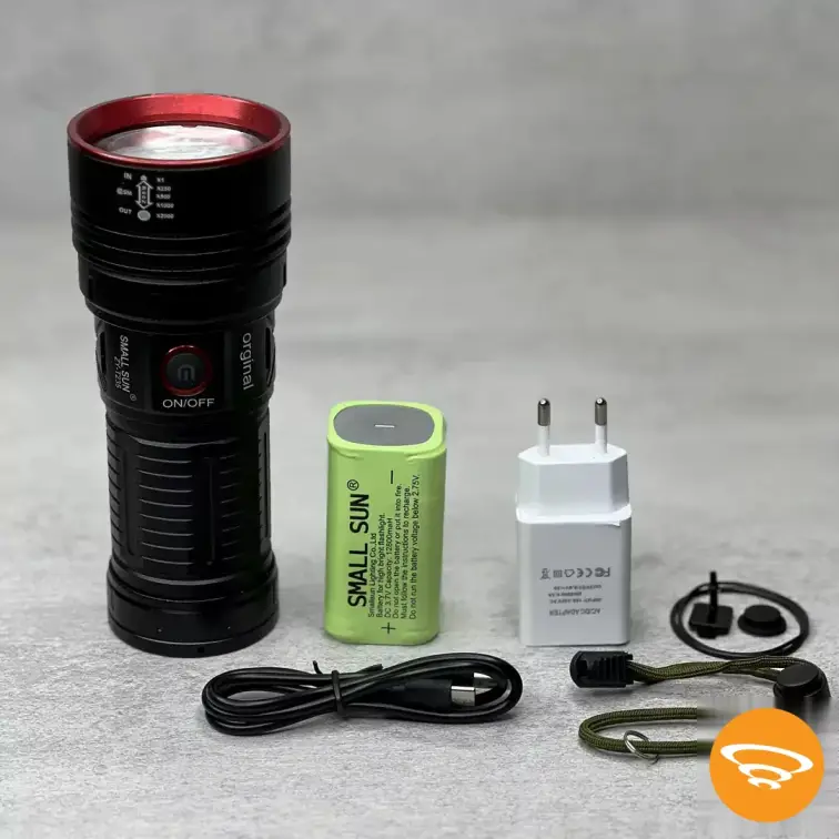 چراغ قوه Small Sun مدل ZY-T235 شارژی با روشنایی 2800 لومن